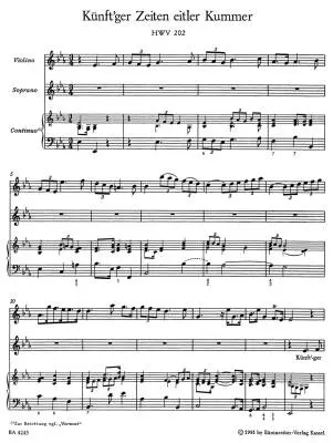 Nine German Arias, HWV 202-210 - Handel - Voice/Violin/Piano