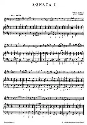 Six Sonatas - Fesch - Violin/Piano - Book