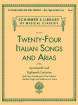 G. Schirmer Inc. - 24 Italian Songs & Arias Complete - Medium High & Medium Low Voice - Book
