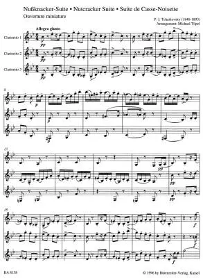 Nutcracker Suite for Three Clarinets - Tchaikovsky - Performance Score - Clarinet