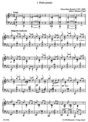 Piano Pieces - Rossini - Performance Score, Anthology - Piano