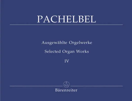 Baerenreiter Verlag - Seven Chorale Partitas - Pachelbel - Performance Score, Anthology - Organ