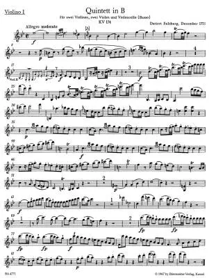Complete String Quintets - Mozart - Parts Set