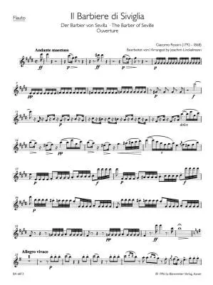 Il Barbiere Di Siviglia fur Holzblaserquintett - Rossini - Set of Parts - Woodwinds