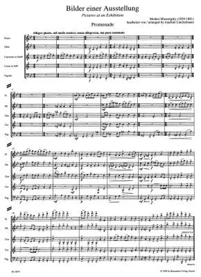 Pictures at an Exhibition for Woodwind Quintet - Mussorgsky - Score, Set of Parts - Woodwinds