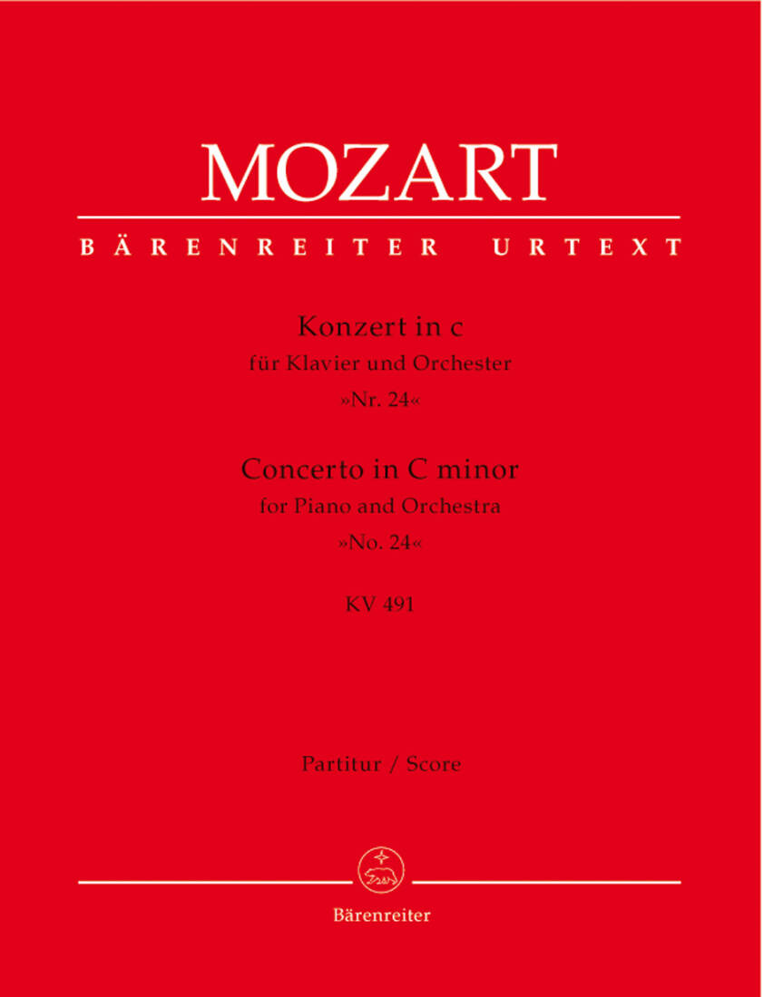 Concerto No. 24 in C Minor K. 491 - Mozart - Piano/Orchestra - Score