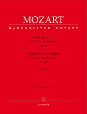 Baerenreiter Verlag - Concerto No. 24 in C Minor K. 491 - Mozart - Piano/Orchestra - Score