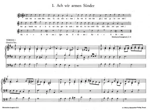 Chorale Settings for Organ - Weckmann - Performance Score - Organ