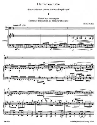 Harold en Italie Holoman 68 - Berlioz - Piano Reduction, Part, Urtext Edition - Viola, Orchestra