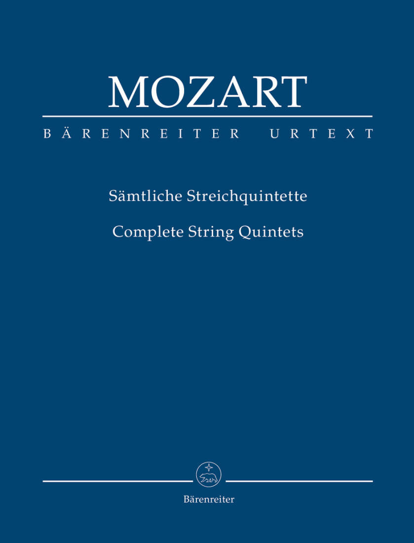 Complete String Quintets - Mozart - Study Score, Urtext Edition, Anthology
