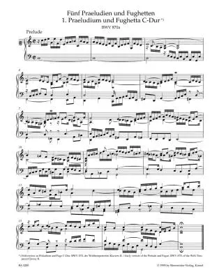Preludes and Fughettas - Bach - Piano - Book