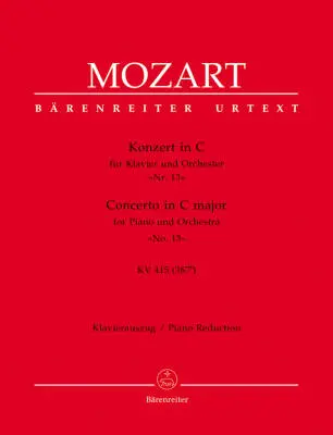 Baerenreiter Verlag - Concerto No. 13 in C Major K. 415 (387b) - Mozart - 2P4H - Book