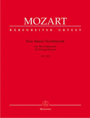 Baerenreiter Verlag - Eine Kleine Nachtmusik for String Quartet K. 525 - Mozart - Set of Parts, Urtext Edition - String Quartet