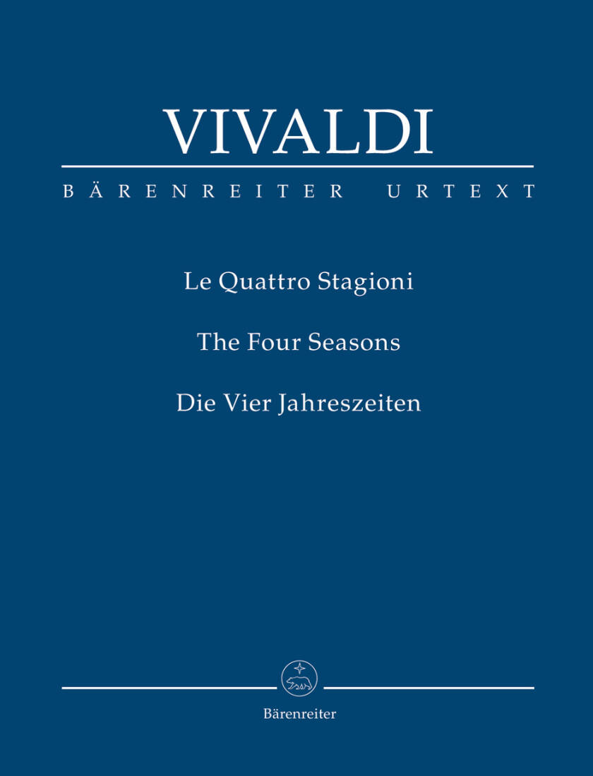 The Four Seasons - Vivaldi - Study Score, Urtext Edition - Violin, Viola, Basso Continuo