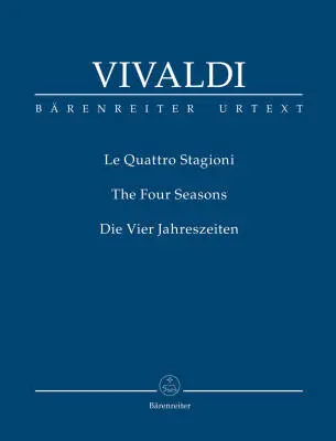 Baerenreiter Verlag - The Four Seasons - Vivaldi - Study Score, Urtext Edition - Violin, Viola, Basso Continuo