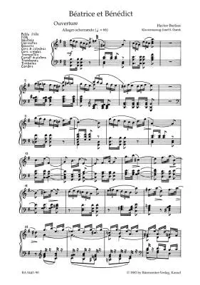 Beatrice et Benedict Holoman 138 - Berlioz - Vocal Score, Urtext Edition