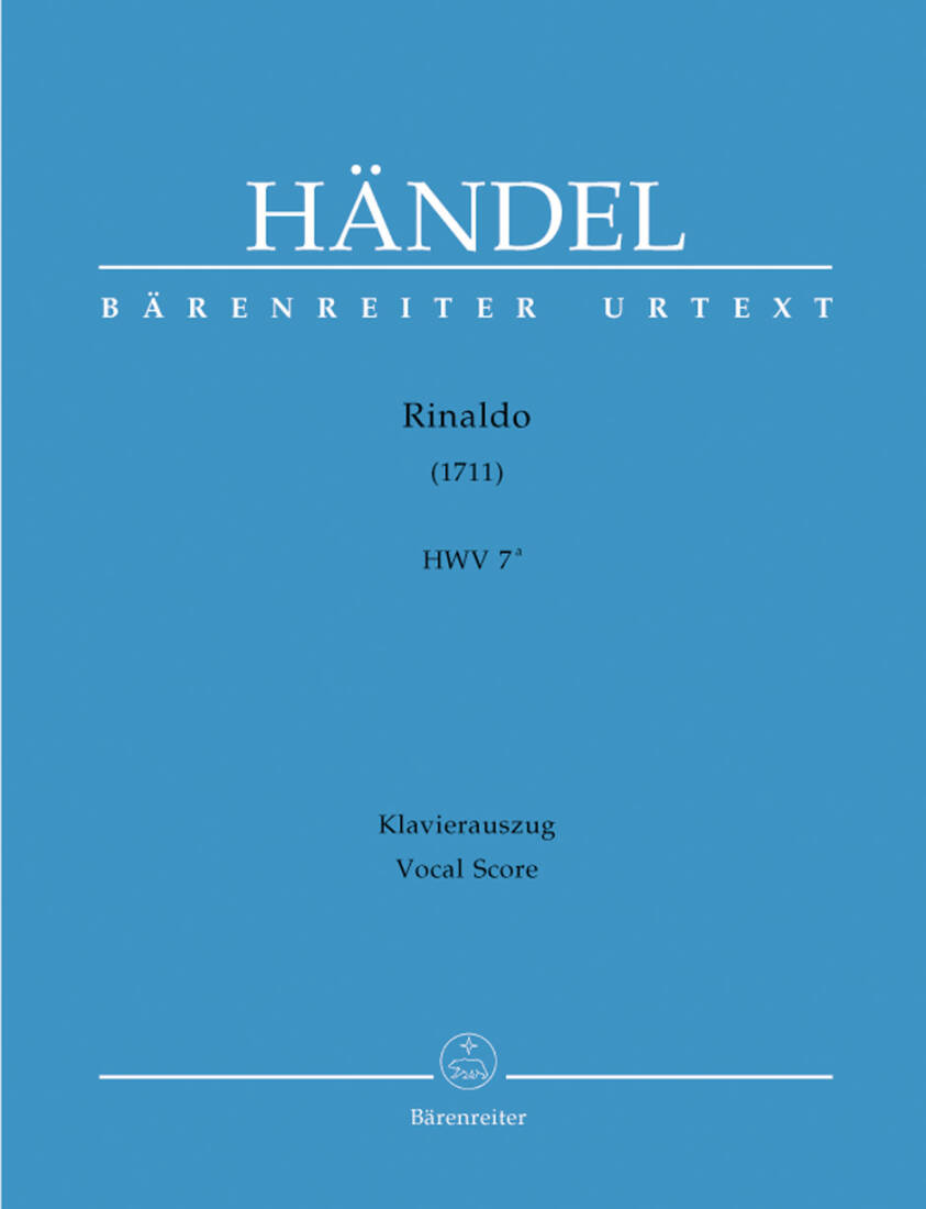 Rinaldo HWV 7a - Handel - Vocal Score, Urtext Edition