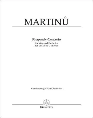 Baerenreiter Verlag - Rhapsody-Concerto (1952) - Martinu - Violia/Piano - Book