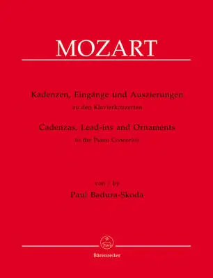 Baerenreiter Verlag - Cadenzas, Lead-ins and Ornaments to the Piano Concertos - Mozart/Badura-Skoda - Piano - Book
