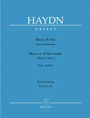 Baerenreiter Verlag - Missa in B-flat Major Hob.XXII:12 Theresa Mass - Haydn - Vocal Score, Urtext Edition - Soloists, Choir, Orchestra