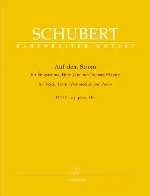 Baerenreiter Verlag - Auf dem Strom D. 943 Op. Post 119 - Schubert - Voice/F Horn/Piano - Book