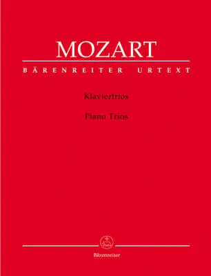 Baerenreiter Verlag - Piano Trios - Mozart - Performance Score, Set of Parts, Urtext Edition, Anthology - Piano Trio