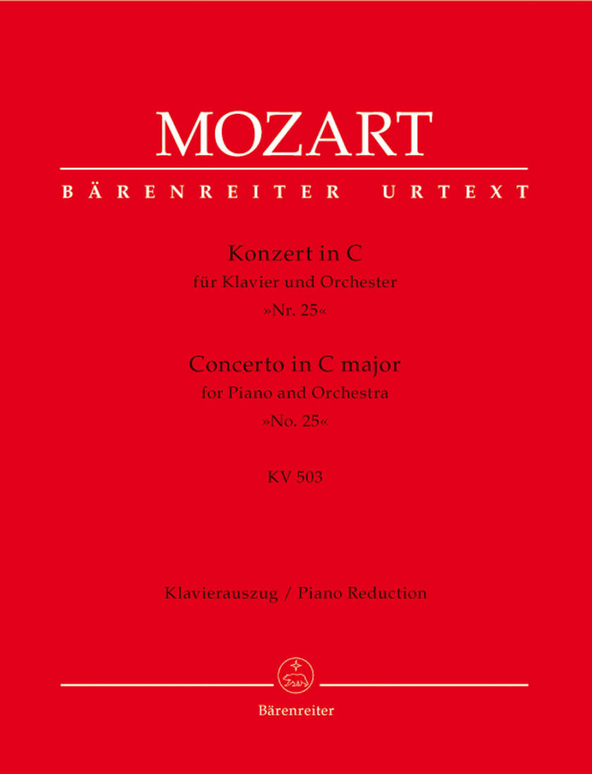 Concerto No. 25 in C Major K. 503 - Mozart - 2P4H - Book