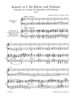 Concerto No. 25 in C Major K. 503 - Mozart - 2P4H - Book