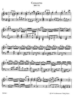 Italian Concerto / French Overture BWV 971, BWV 831 - Bach - Piano - Book