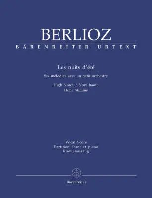 Baerenreiter Verlag - Les Nuits dEte Op. 7 Holoman 81b - Berlioz - High Voice, Orchestra - Vocal Score