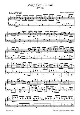 Magnificat in E-flat Major BWV 243a - Bach - Vocal Score, Urtext Edition