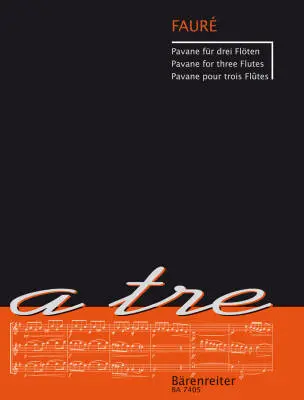 Baerenreiter Verlag - Pavane for 3 Flutes - Faure - Performance Score - Flute