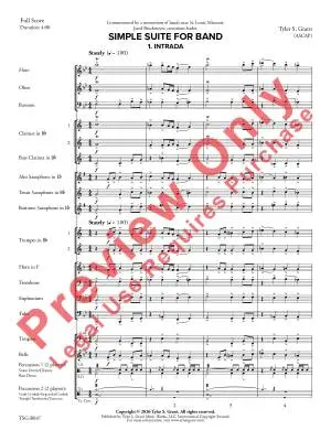 Simple Suite for Band - Grant - Concert Band - Gr. 2