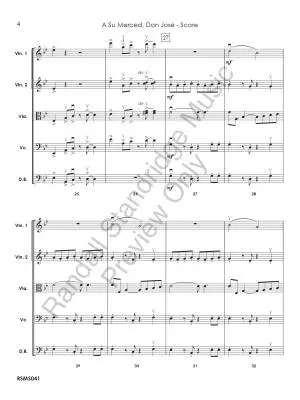 A su Merced, Don Jose - Donjuan - String Orchestra - Gr. 4.5