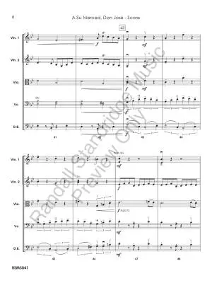 A su Merced, Don Jose - Donjuan - String Orchestra - Gr. 4.5