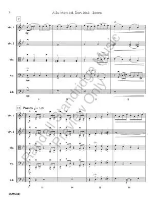 A su Merced, Don Jose - Donjuan - String Orchestra - Gr. 4.5