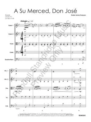 A su Merced, Don Jose - Donjuan - String Orchestra - Gr. 4.5