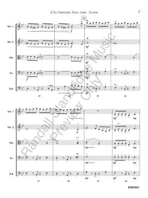 A su Merced, Don Jose - Donjuan - String Orchestra - Gr. 4.5