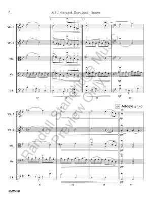 A su Merced, Don Jose - Donjuan - String Orchestra - Gr. 4.5