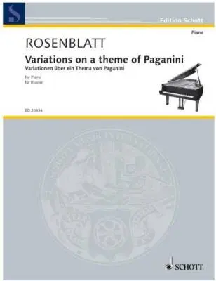 Schott - Variations on a theme of Paganini - Rosenblatt - Piano - Book