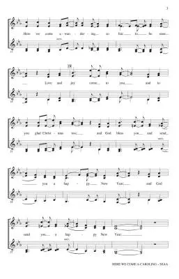 Here We Come A-Caroling - Shaw - Choral Octavo - SSAA A Cappella