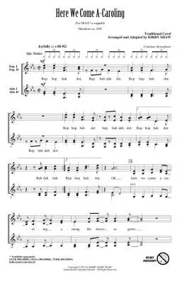 Here We Come A-Caroling - Shaw - Choral Octavo - SSAA A Cappella
