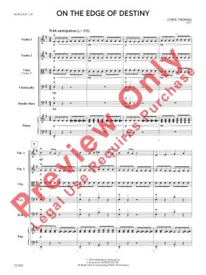 On the Edge of Destiny - Thomas - String Orchestra - Gr. 1.5