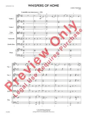 Whispers of Home - Thomas - String Orchestra - Gr. 2