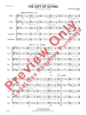 The Gift of Giving - Balmages - String Orchestra - Gr. 3