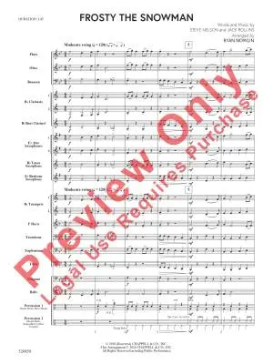 Frosty the Snowman - Nelson/Rollins/Nowlin - Concert Band - Gr. 2