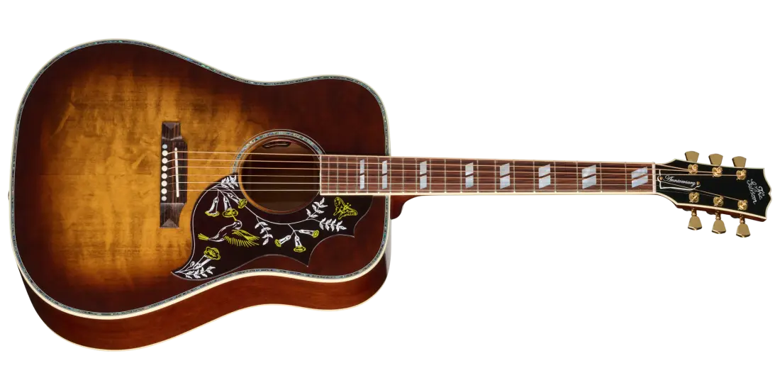 Limited Edition Hummingbird Anniversary Acoustic/Electric Guitar with Hardshell Case - Cremona Burst