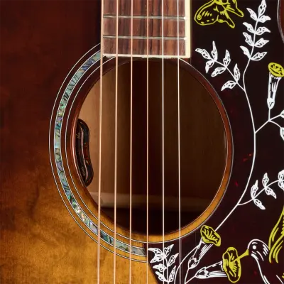 Limited Edition Hummingbird Anniversary Acoustic/Electric Guitar with Hardshell Case - Cremona Burst