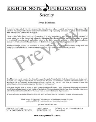 Serenity - Meeboer - Concert Band - Gr. 0.5