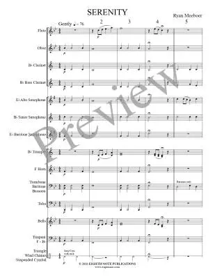 Serenity - Meeboer - Concert Band - Gr. 0.5